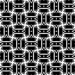 Black and white seamless pattern. Repeat pattern. Abstract background. Monochrome texture. Seamless texture for fashion, textile design,  on wall paper, wrapping paper, fabrics and home decor.