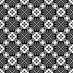 Black and white seamless pattern. Repeat pattern. Abstract background. Monochrome texture. Seamless texture for fashion, textile design,  on wall paper, wrapping paper, fabrics and home decor.