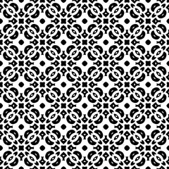 Black and white seamless pattern. Repeat pattern. Abstract background. Monochrome texture. Seamless texture for fashion, textile design,  on wall paper, wrapping paper, fabrics and home decor.