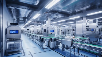 A food processing facility with robotics and automation