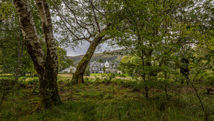 The views of the mountains in Scotland are spectacular.
