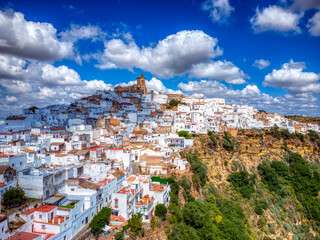 Arcos de la Frontera, one of the famous white villages in the province of Cadiz in Spain.