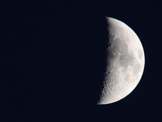 crescent full moon satellite dark space light reflection martians