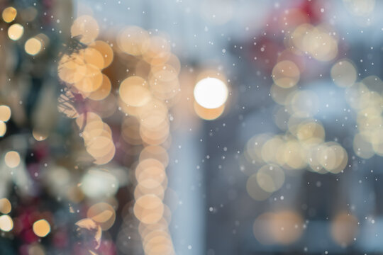 Elegant Grunge Silver, Gold, Pink Christmas Light Bokeh Vintage Crystal Instagram Background Texture