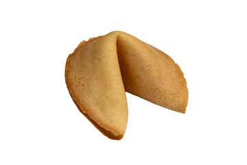 close up  of fortune cookies isolated on transparent background