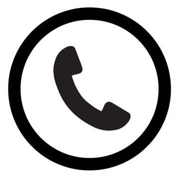 Phone icon in trendy flat style isolated on grey background. Handset icon with waves. Telephone symbol for your web site design, logo, app, UI. Vector illustration