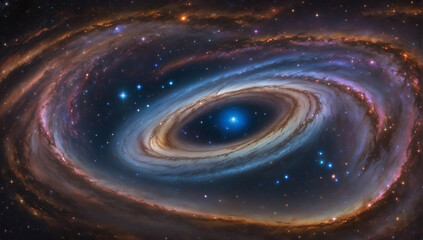 the breathtaking beauty and grandeur of the Andromeda Galaxy, our closest neighboring galactic spiral - AI Generative