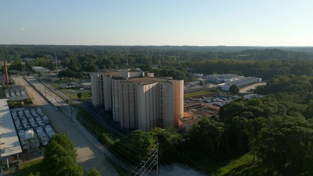 Aerial video Fulton County Jail Atlanta Georgia 2023