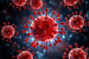 A close-up view of a vibrant red corona.