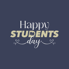 Naklejka na ściany i meble World students' day, october 15. Vector template for banner, greeting card, poster of world students day. Vector illustration.