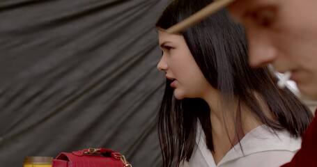 Portrait of friends engaging in conversation, women talking. Deep bond of friendship. Shared Stories. Lifestyle people. Asian woman demonstrates active listening skills. Cherishing Memories