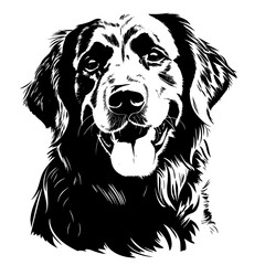 golden retriever vector