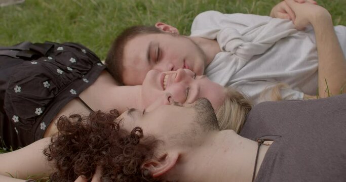 Girl and two guys. Romantic relationships among three individuals polyamory, involve consensually and openly loving and connecting with multiple partners simultaneously.