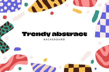 Trendy abstract horizontal background
