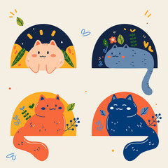 Cats Cute stickers