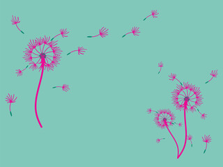 Abstract background dandelion design for decoration design.