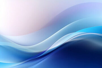 Curved wave in motion. Blue purple wallpaper background