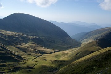 landscape with sky, Museteica Valley, Fagaras Mountains, Romania