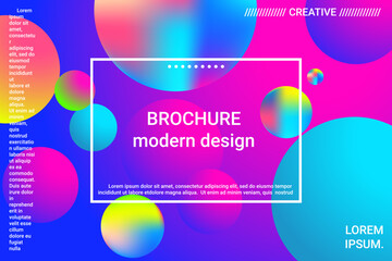 Abstract geometric texture. 3d ball shape gradients for decoration design.