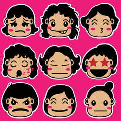 funny emoticon women version