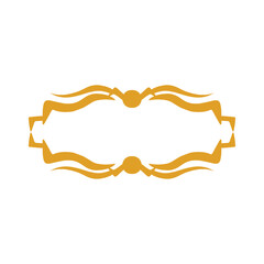 golden text border decoration