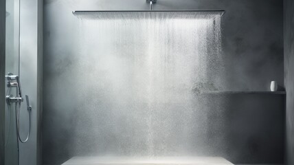 crystal-clear raindrops suspended in the air against a pure white background, capturing the beauty of nature's delicate moments.