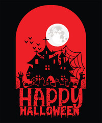 Halloween background t-shirt design