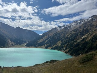 Big Almaty Lake National Park in Almaty region in Kazakhstan