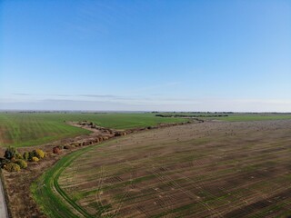 Obraz premium landscape shot from a height of 150 meters