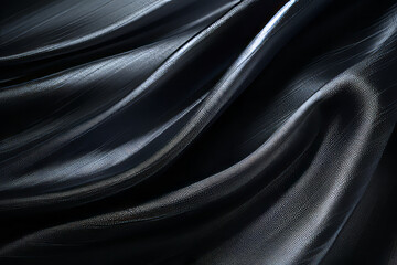 Fototapeta premium A black and white image of fabric folds
