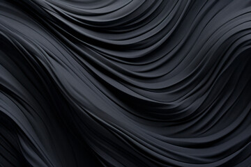Black and gray curves and lines with depth and dimension