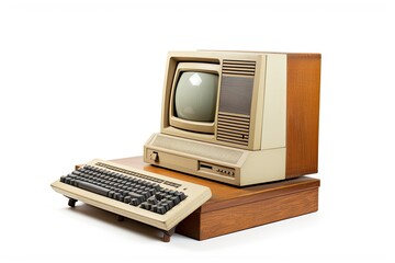 An iconic 1980s computer with a classic CRT monitor, representing a milestone in computing history and design.