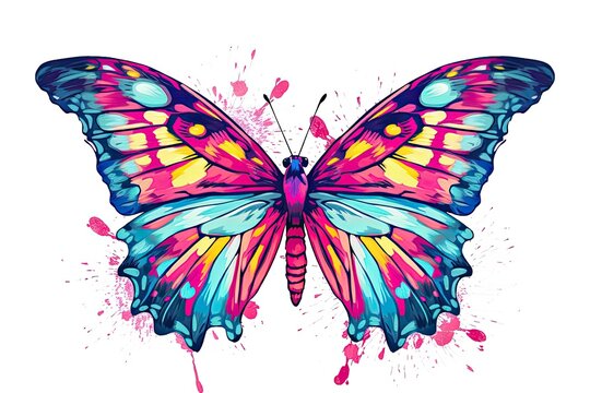 Butterfly and books, magic, blue, creative art drawing 3840x2160 U , blue  drawing HD wallpaper | Pxfuel