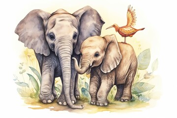 Fototapeta premium Playful Baby Animals: Spreading Love and Delight in a Joyful Wonderland, generative AI