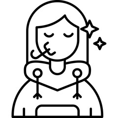 Congratulation Teenage Girl Icon