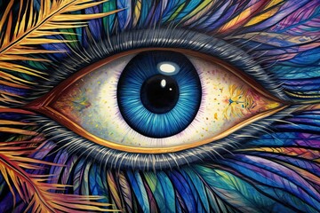 Enigmatic Eyes: Windows to the Soul - Love, Hope, Sorrow, and the Sparkle of Dreams in a Reflecting Kaleidoscope, generative AI