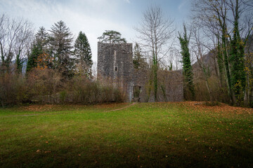 Weissenau Castle Ruins at Unterseen - Interlaken, Switzerland