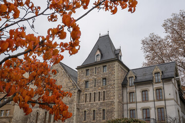 Valentin Chapel Building at Place de la Riponne Square - Lausanne, Switzerland