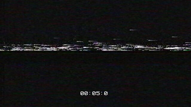 VHS Video Tape Timecode 30 Second Timer Seamless 4K Video Overlay Background Loop