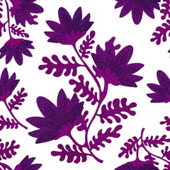 Fototapeta na wymiar Floral summer seamless flower pattern for fabrics and linens and wrapping paper and kids clothes print and fashion