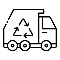 Garbage Truck outline icon