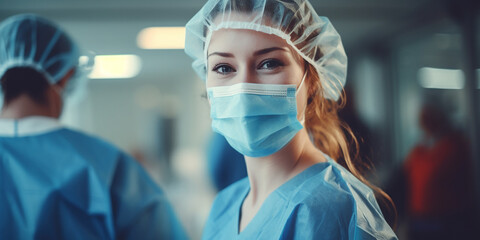 woman medical worker, woman doctor, woman nurse