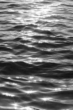sea water with sparkles from the sunshine