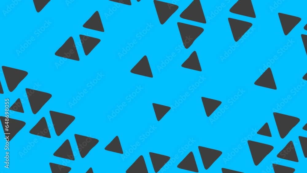 Poster gray-blue abstract background for intro or end screen in the form of liquid triangles. rendering ani