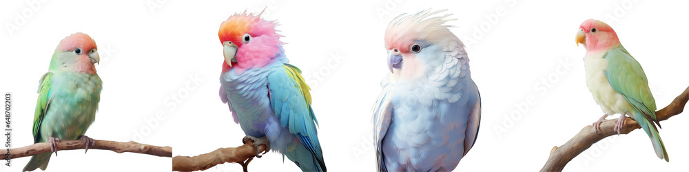 Poster png set bird from macow found in store transparent background