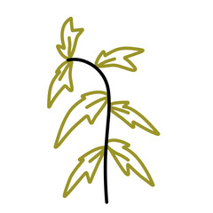 Cute leaf line art