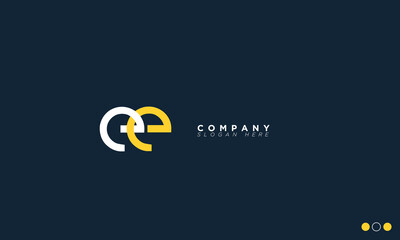 EE Alphabet letters Initials Monogram logo 