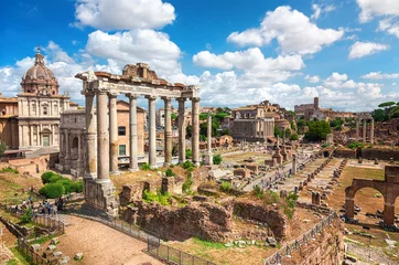 Foto auf Glas Roman Forum in Rome © adisa