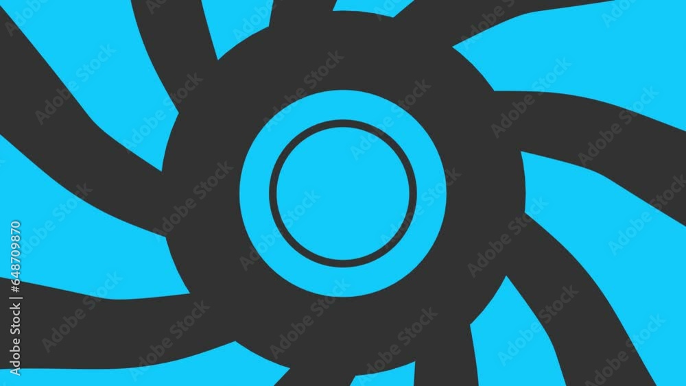 Poster gray blue circular abstract background for intro or ending screensaver. rendering animation.