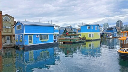 Fisherman's wharf in Victoria, British Columbia